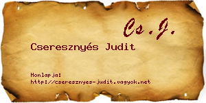 Cseresznyés Judit névjegykártya